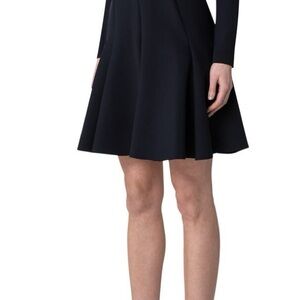 Akris Punto Black A Line Scuba Skirt Above Knee Lenght, size 6